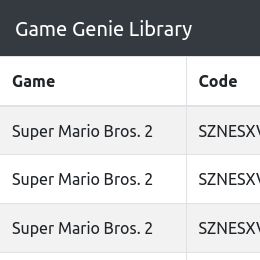 Ruutukaappaus Game Genie Library -sovelluksesta
